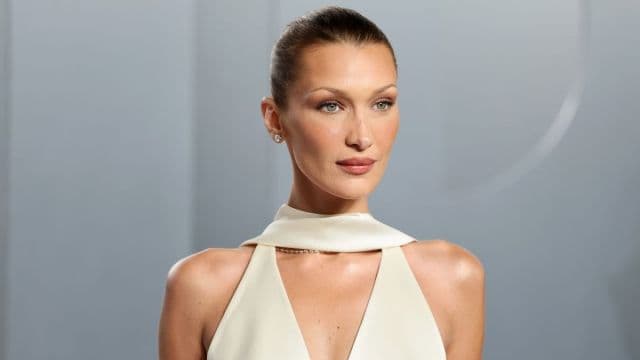 Bella Hadid's Denim Mini Playsuit Breaks the Internet