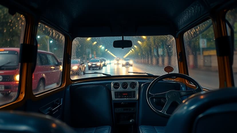 Rainy Ride: Auto Driver's Honesty Shines Through