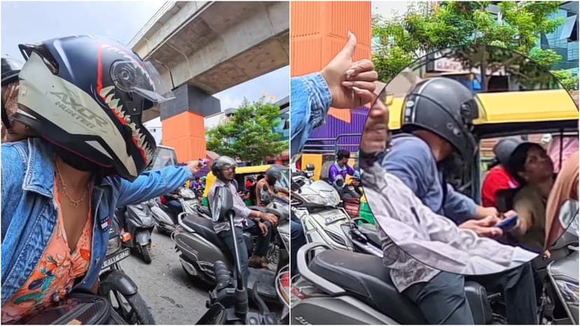 Bengaluru Biker's Sweet Gesture for Auto Driver