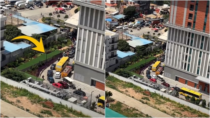 Bengaluru Homes Hit by Road Traffic Inside Societies