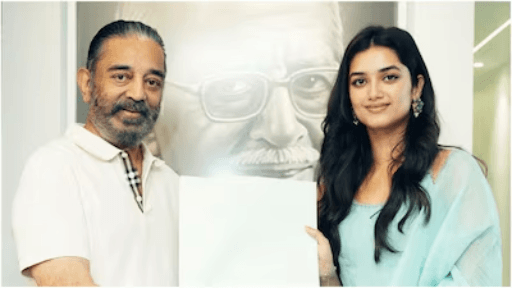 Bhagyashri Borse Meets Kamal Haasan, Hopes For Film Success
