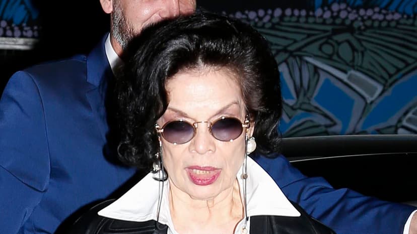 Bianca Jagger Stuns in Leather Trench at Paris Fashion Week