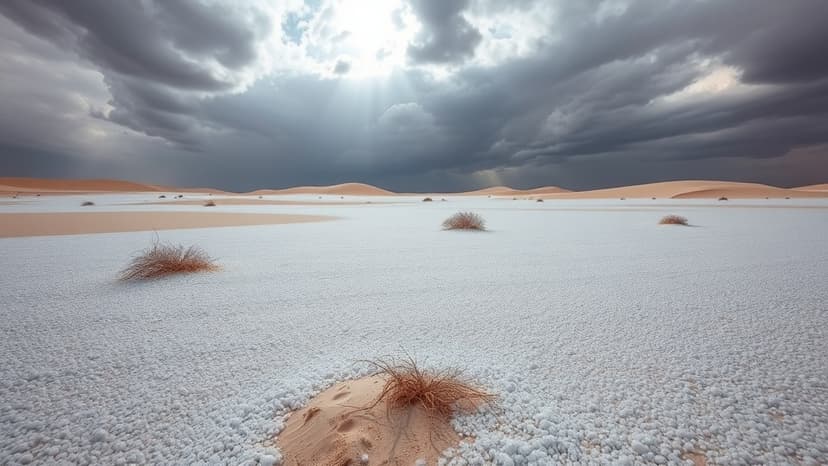 Bikaner Desert Turns White: Hailstorm Stuns India
