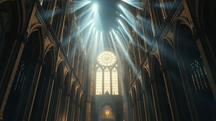 Cathedral's Clockwork Dreams: A Light Show Unveiled