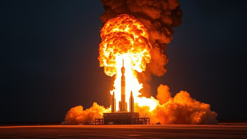 Blue Origin Rocket Explodes on Launchpad!