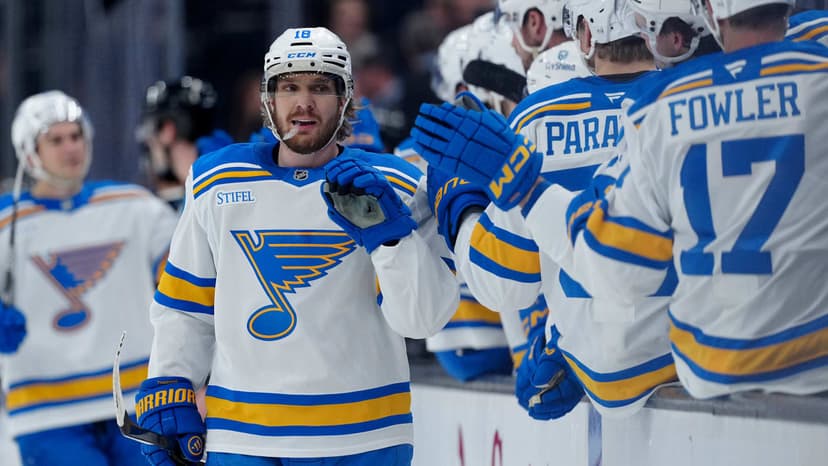 Thomas Hat Trick Seals Blues Season Finale Victory