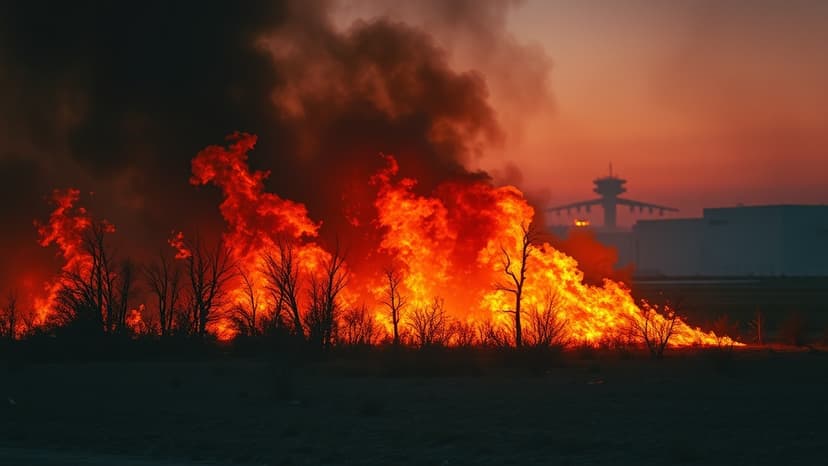 Massive Blaze Threatens Bordeaux; Airport Evacuated