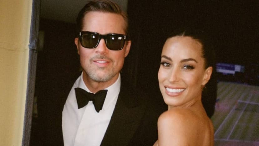 Pitt & de Ramon's Rare Public Display at Swift's Wedding