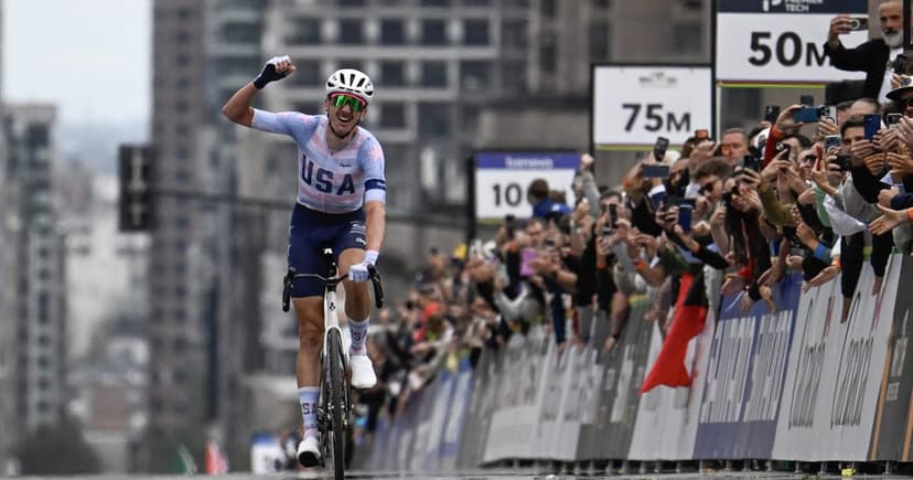 American McNulty Wins World Road Race Solo!