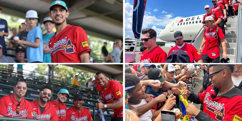 Braves Stars Slide into Little League Fun