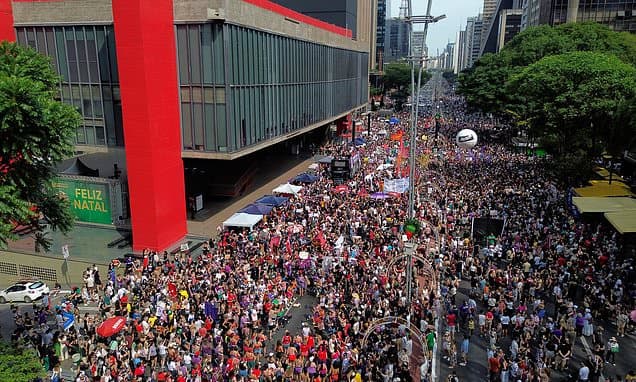 Brazil Women March Against Escalating Gender Violence