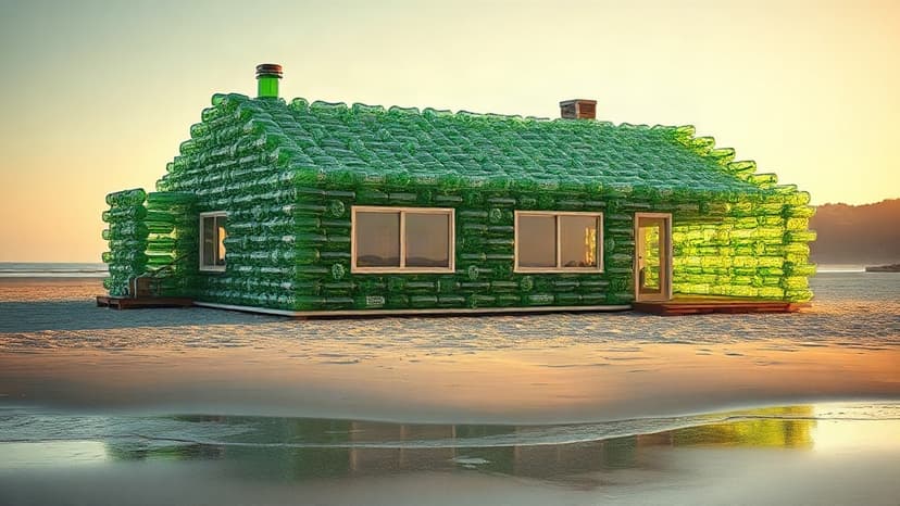 Bottle House: Trash Transformed into Brazilian Beachfront Gem