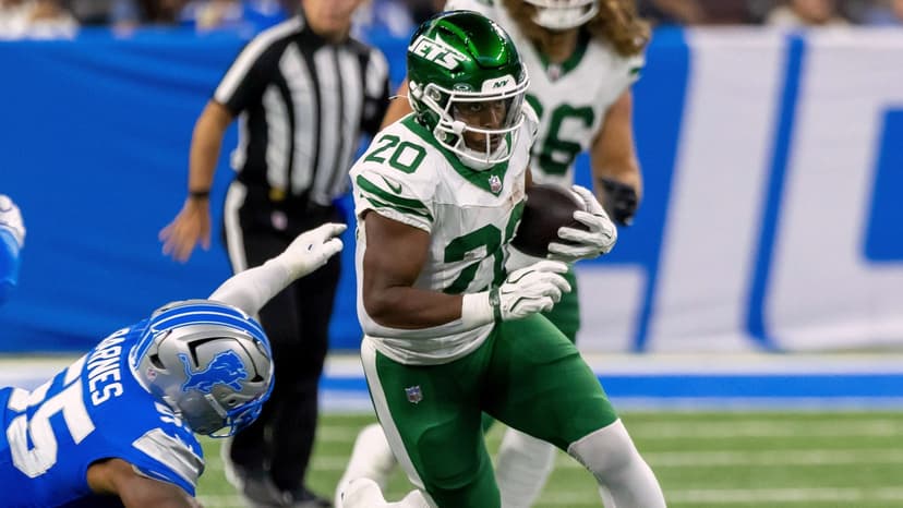 Jets' Breece Hall Injured in Lions Game Scare
