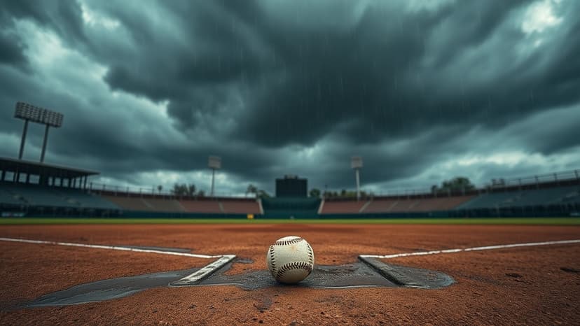 Rain Postpones Pirates-Brewers Game