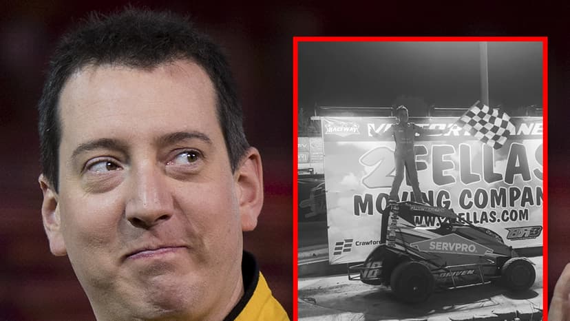 Busch's son wins race in dad's memory