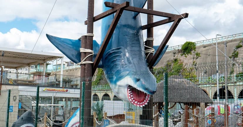 Giant Shark Golf Feature Sparks Outrage