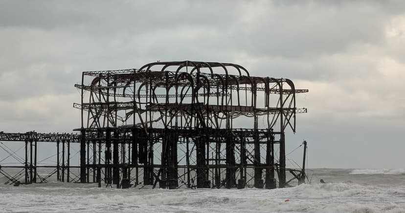 Historic Brighton Pier Section Collapses in Storm Austen