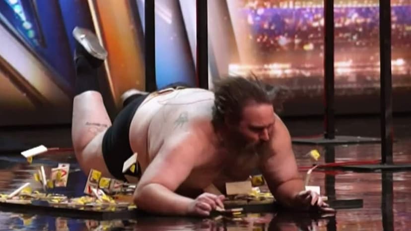 BGT Act Bleeds After Mousetrap & Weed Whacker Stunts