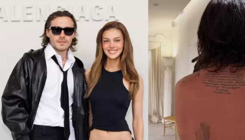 Brooklyn Beckham's Heartfelt Love Letter Tattoo Revealed