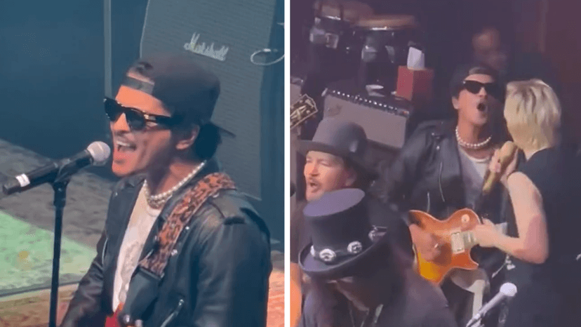 Bruno Mars Sings Nirvana Classic with Rock Legends