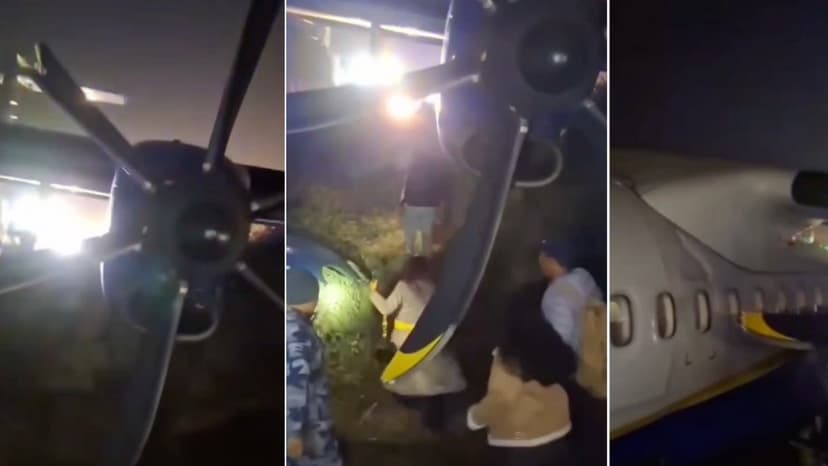 Buddha Air Plane Skids Off Runway in Nepal