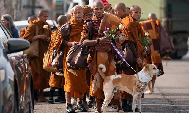 Monks Walk South for Peace, Inspiring Millions