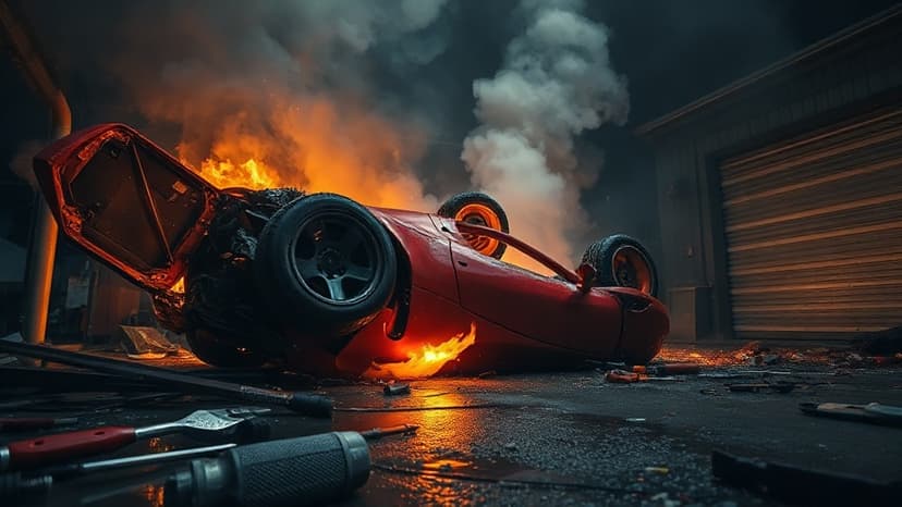 Suspect Dies After Fleeing Police in Fiery Crash