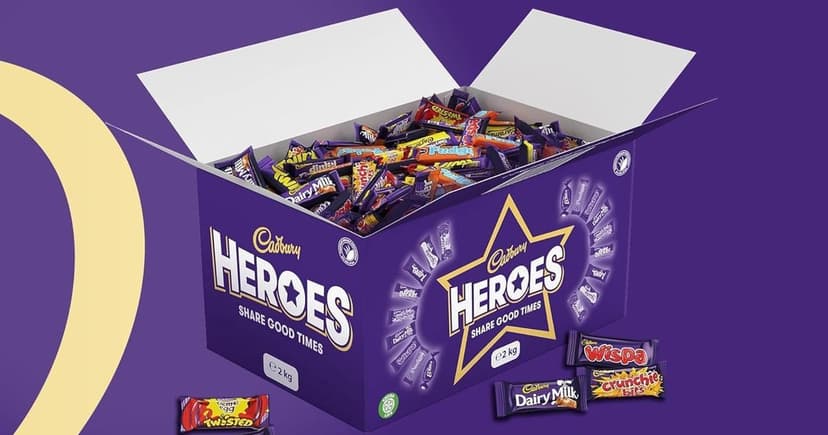 Save 27% on 2kg Cadbury Heroes Bulk Box