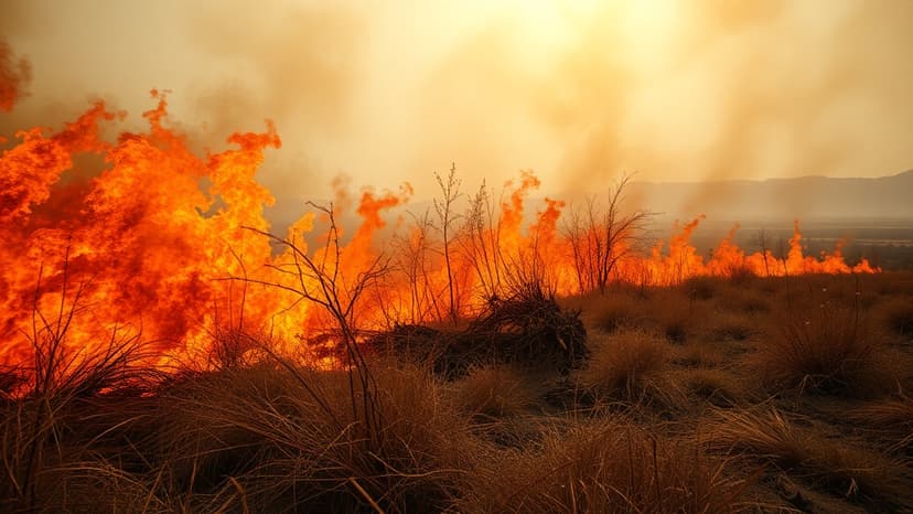 100 Acres Ablaze: Fast-Moving Fire Near Hogan Dam