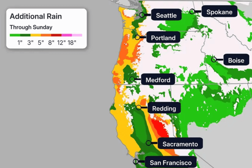 California Braces for Historic 10-Day Rain Barrage