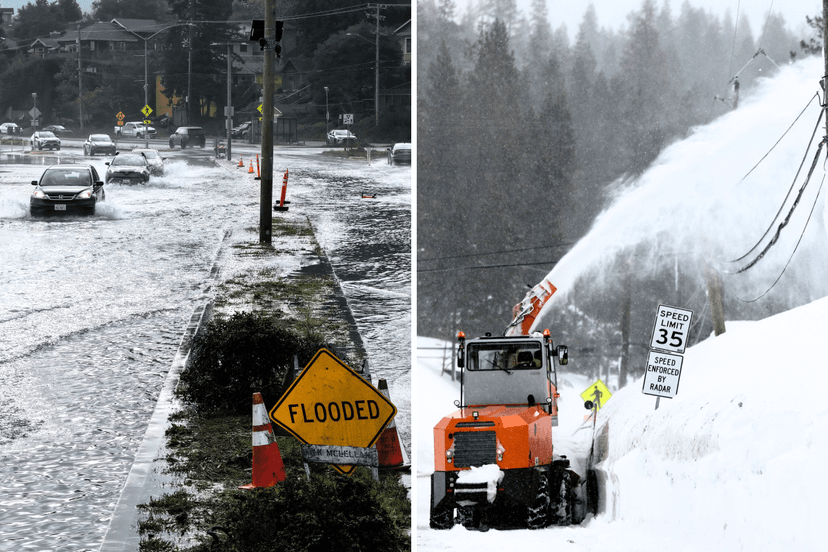Sierra Snowstorm Threatens Christmas Travel