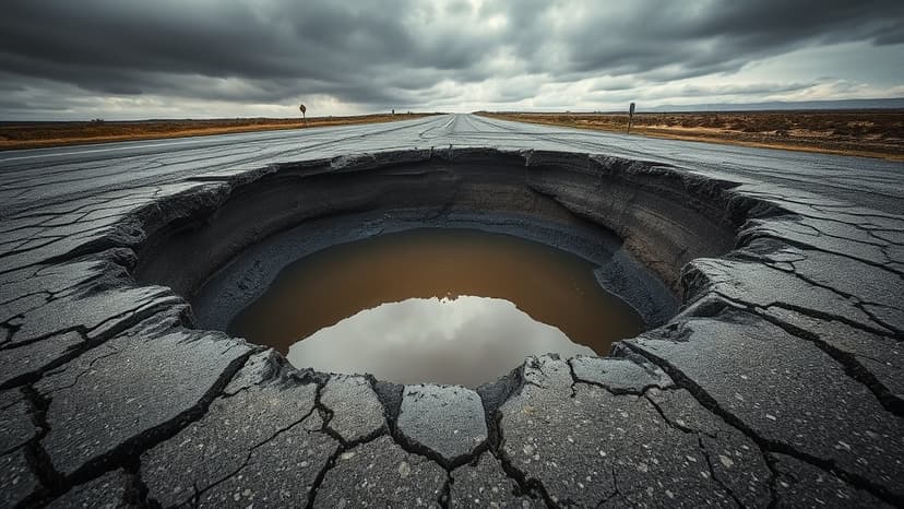 Cambridgeshire Roads: Potholes You Could Swim In!