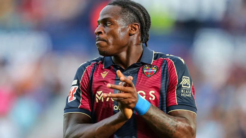 Cameroonian Striker Eyong Captivates Real Madrid with Levante Heroics