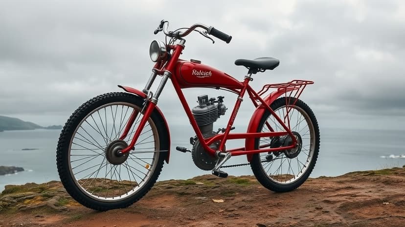 Cancer Survivor Cycles UK on Chopper for Charity