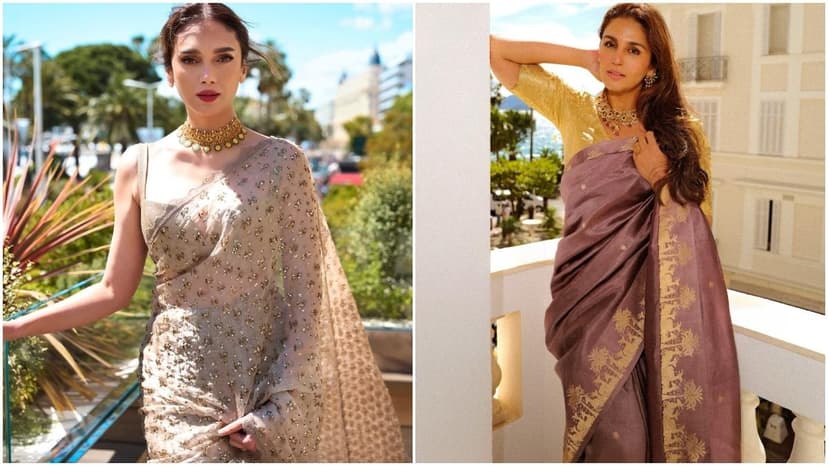 Cannes Saree Style: Hydari & Qureshi Embrace Tradition