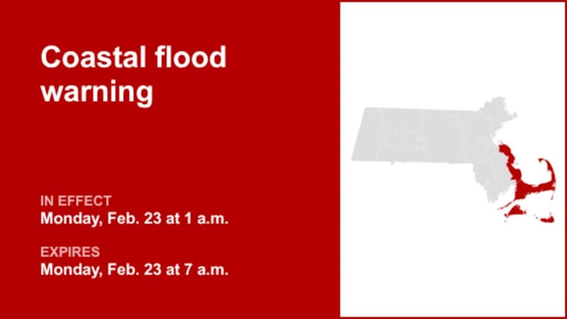 Coastal Flood Warning Issued for Cape Cod
