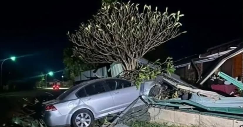 Miracle Escape: Woman Safe After Car Smash
