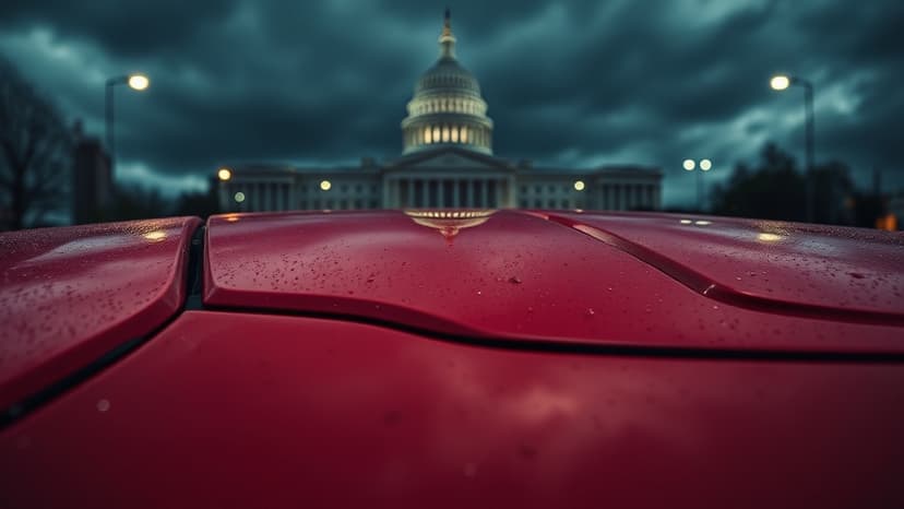 Car Hits Protester Outside LA Federal Building