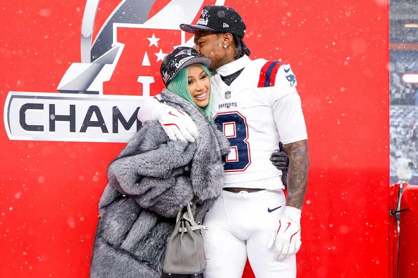 Cardi B Raps "We're Going To Super Bowl!" For Boyfriend Diggs