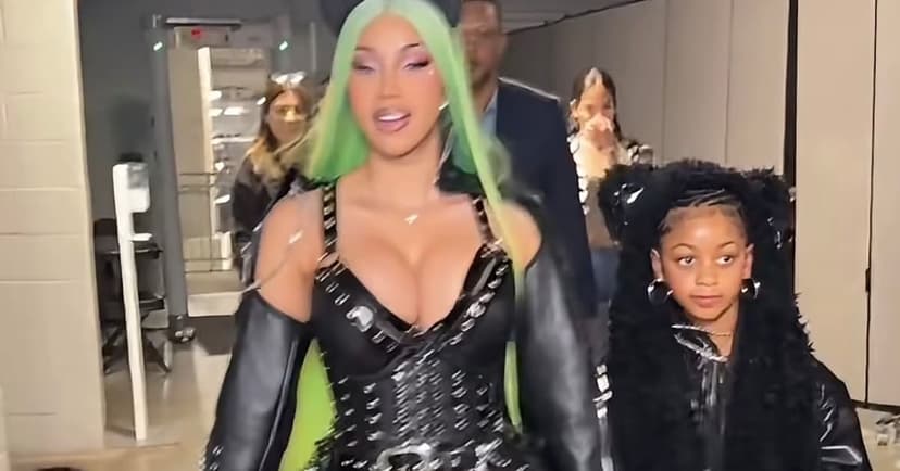 Cardi B's Sweet Mom Duty at KATSEYE Concert