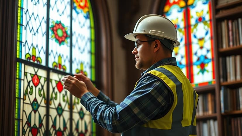 Castle Craftsmen Revive Historic Library Windows