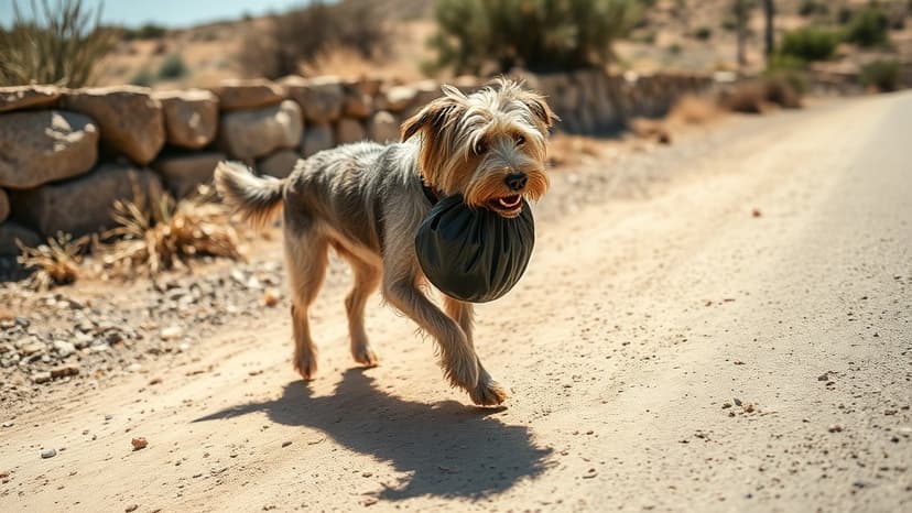 Dog Used to Ditch Trash: Catania Cops Uncover Cunning Scheme