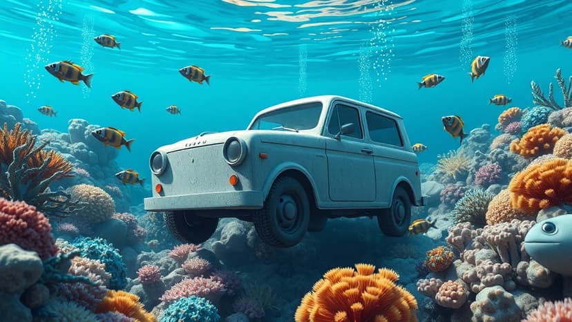 Concrete Cars Become Coral Reefs in Innovative Miami Beach Project