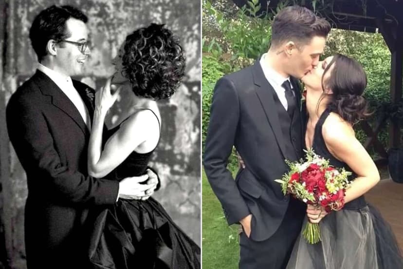 Stars Ditch White: Black Wedding Dresses Shine
