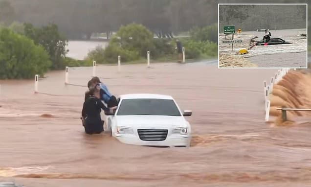 Central Queensland Flood Rescues: Child Saved From Car