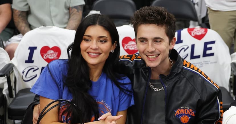 Kylie & Timothée Watch Knicks' Historic 27-Year Final Bid