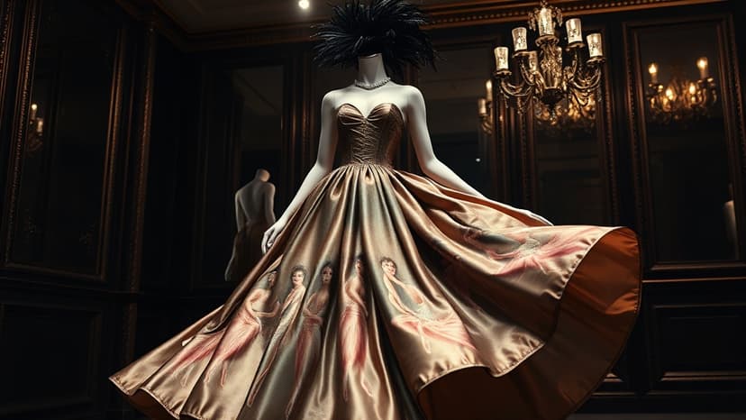 Roan Stuns in Art-Inspired Degas Gown