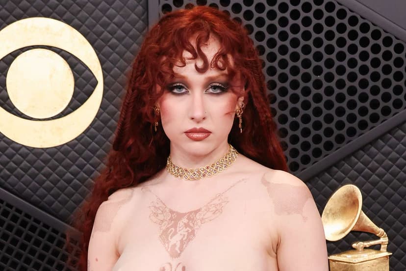 Chappell Roan Dares with Nipple Ring Dress at Grammys