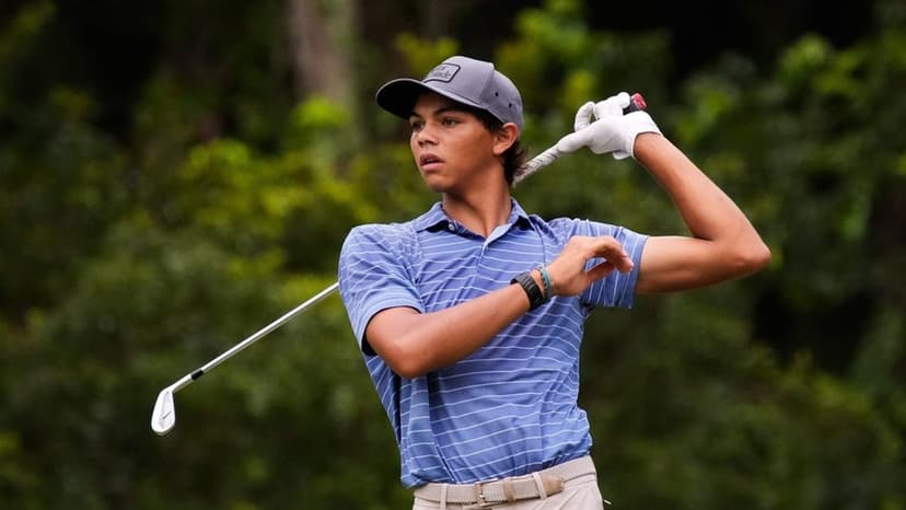 Charlie Woods Battles TPC Sawgrass, Remains Close to Lead