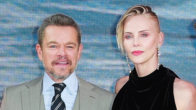 Theron's 'naughty' quip about Damon's Odyssey physique